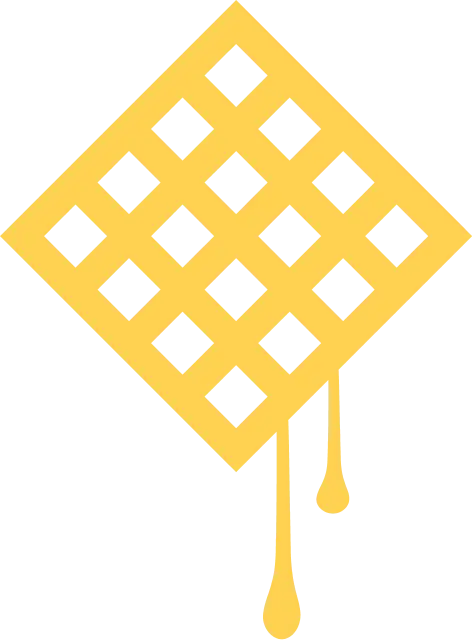 Yellow Waffle with Syrup Graphic