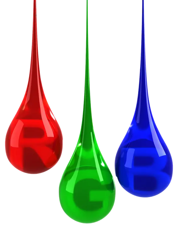 Colorful RGB Drops
