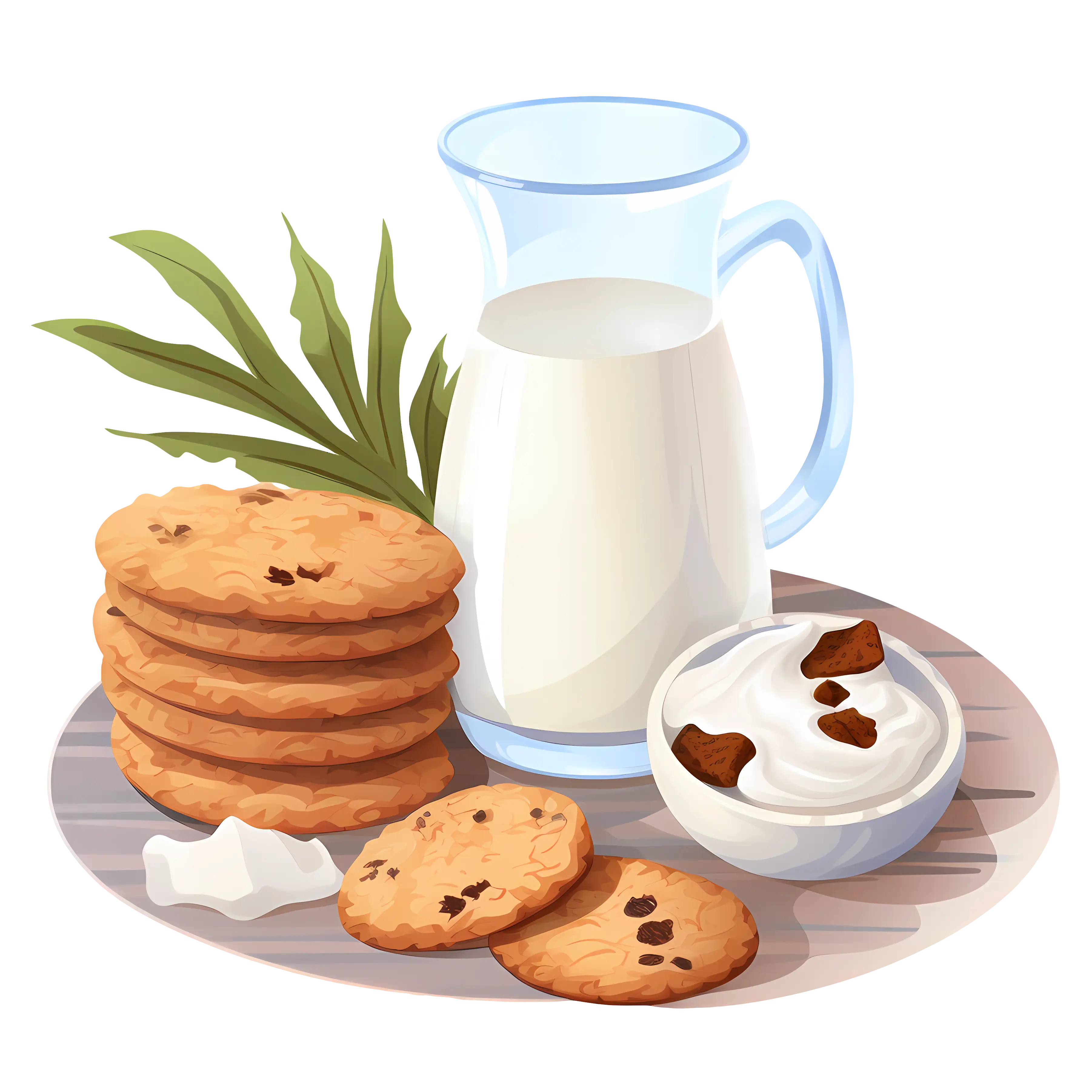 Milk and Cookies Snack Set