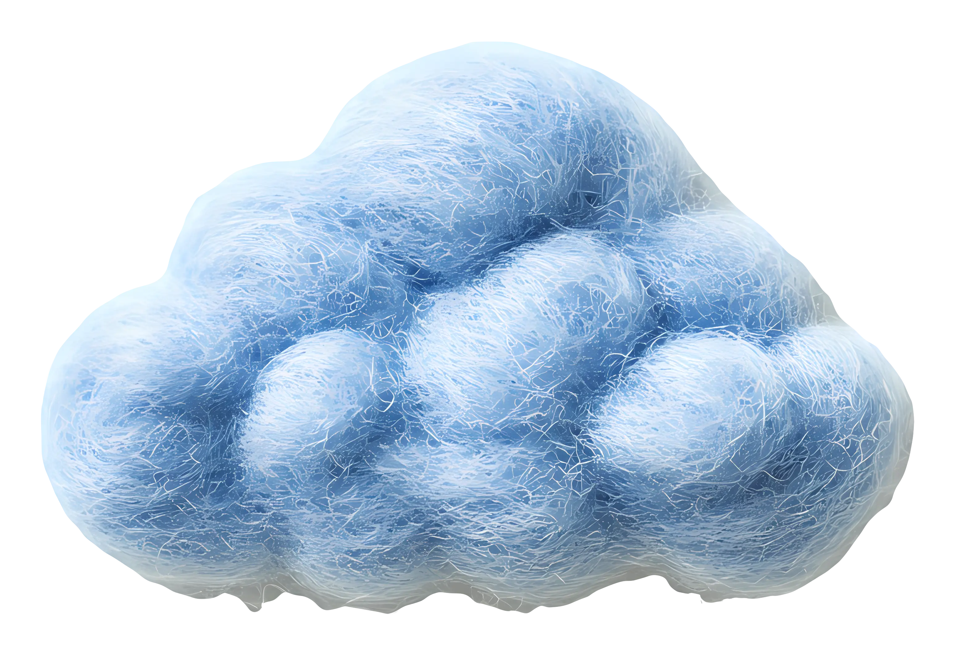 Fluffy Blue Cloud Illustration