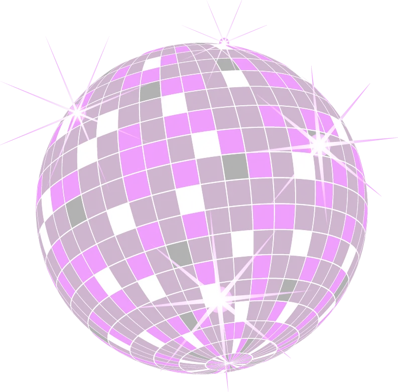 Shiny Pink Disco Ball