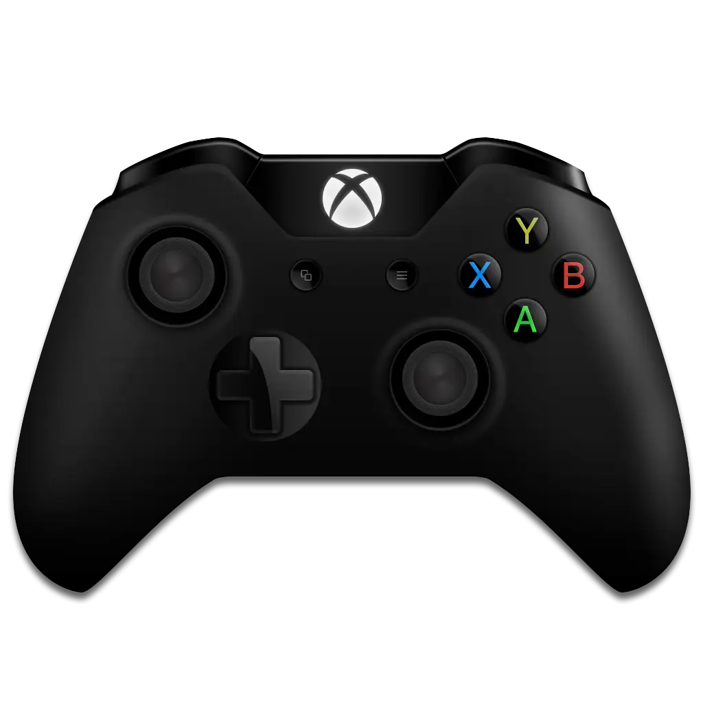 Black Gaming Controller Design for Consoles