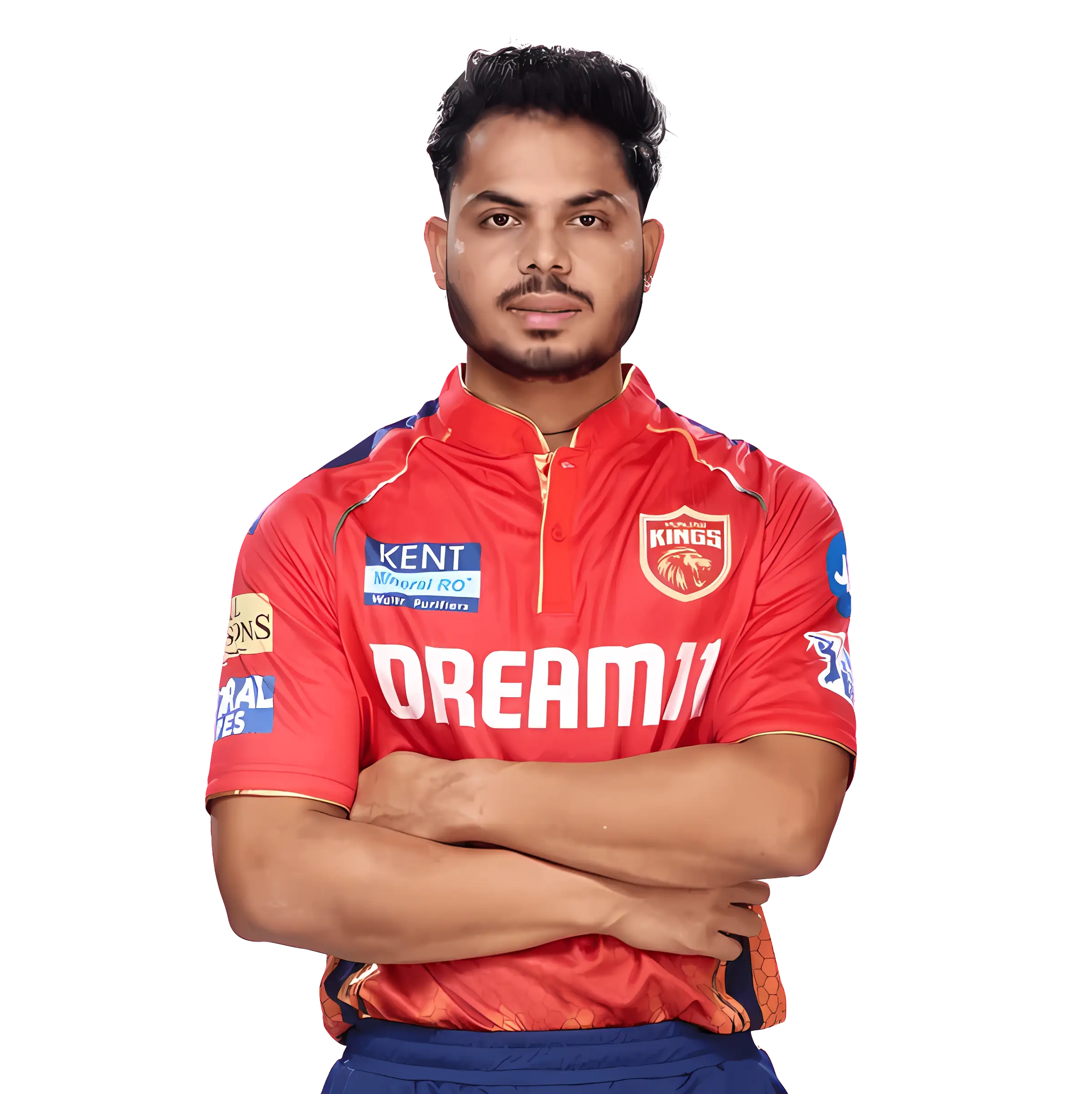 Cricketer Wearing Red Jersey