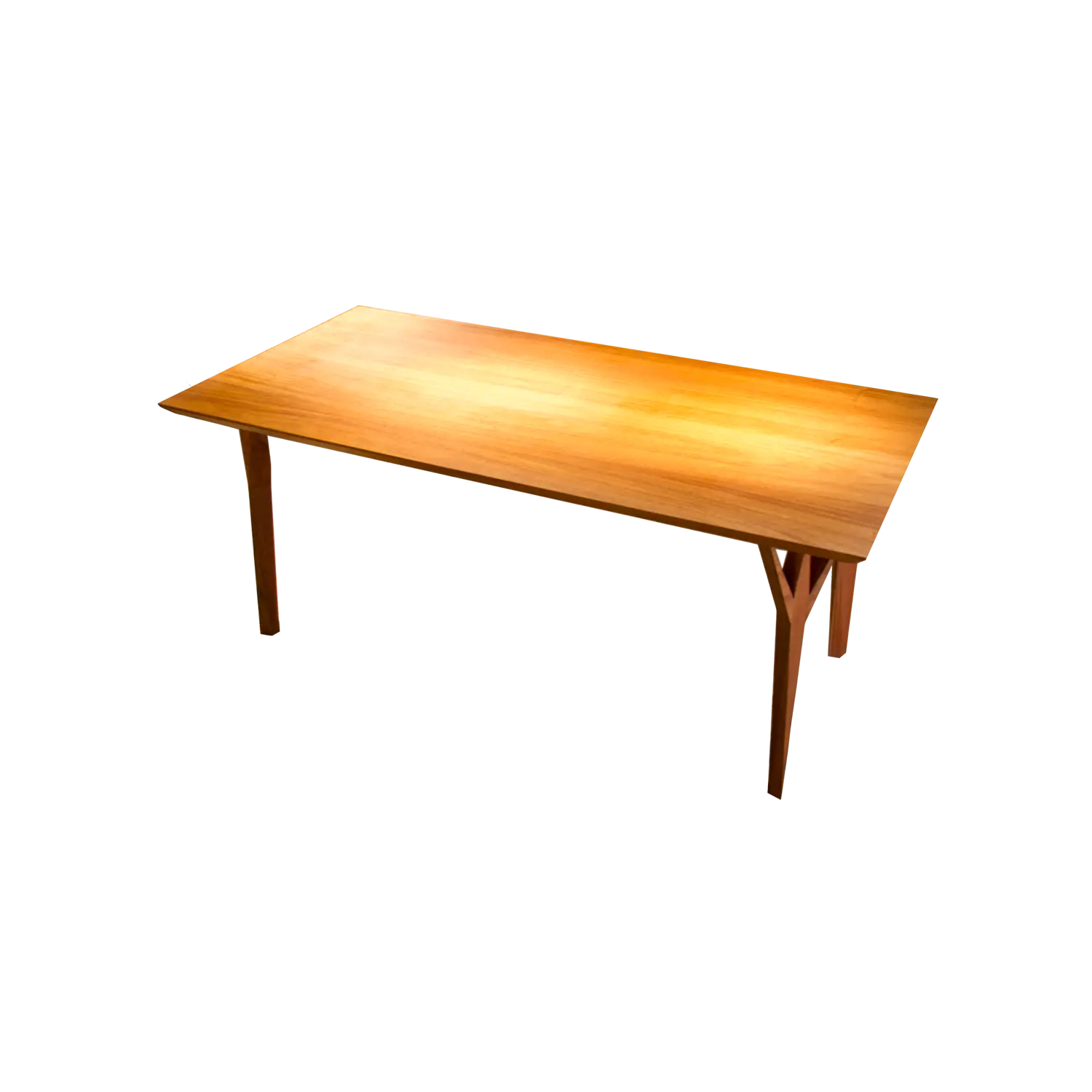 Rectangular Wooden Table with Minimalist Design