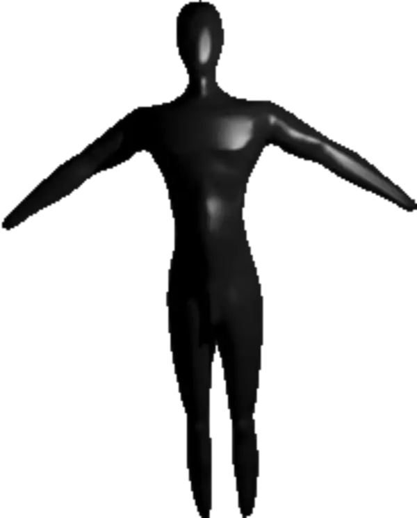Black Mannequin Figure