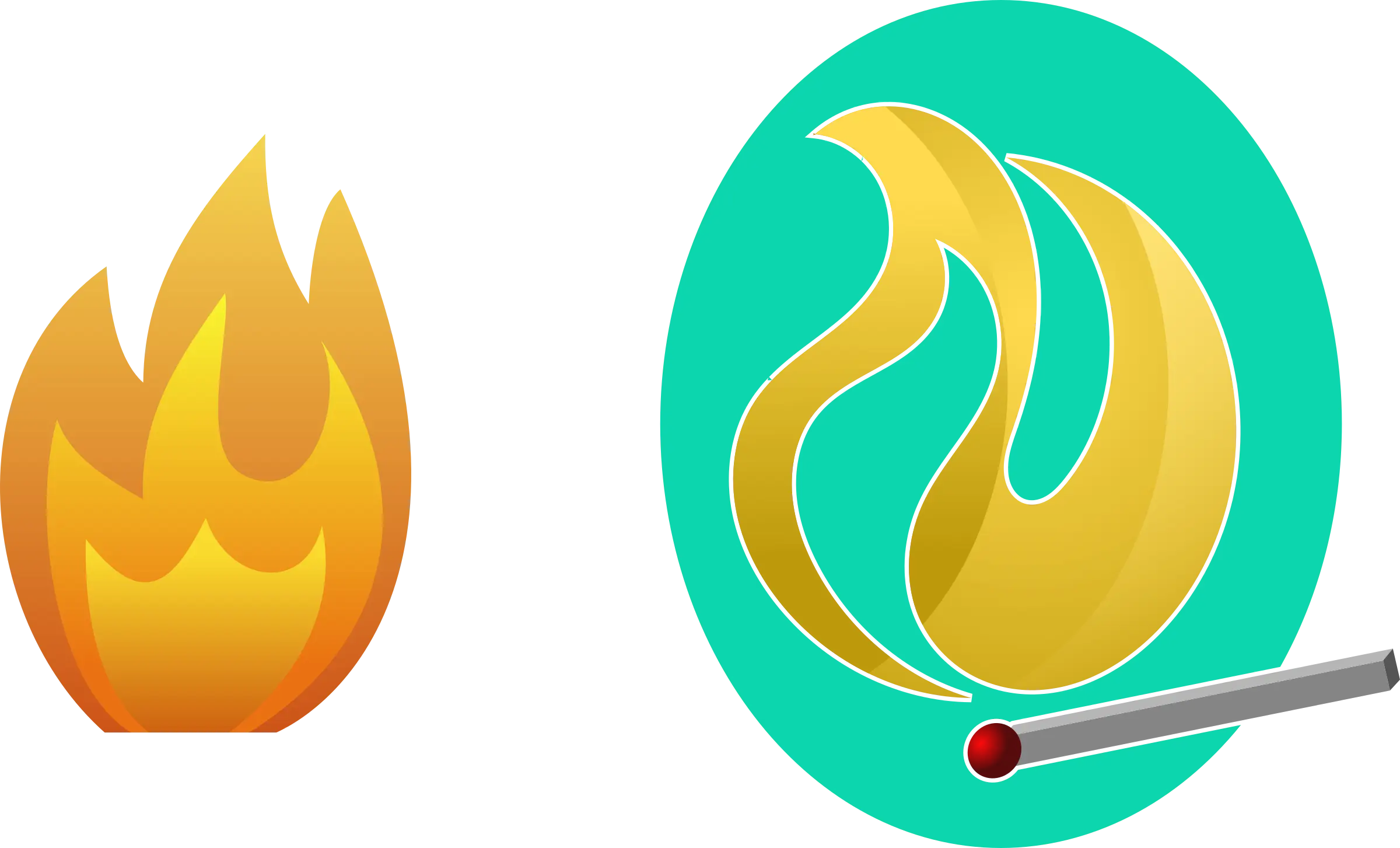 Fire and Matchstick Icon