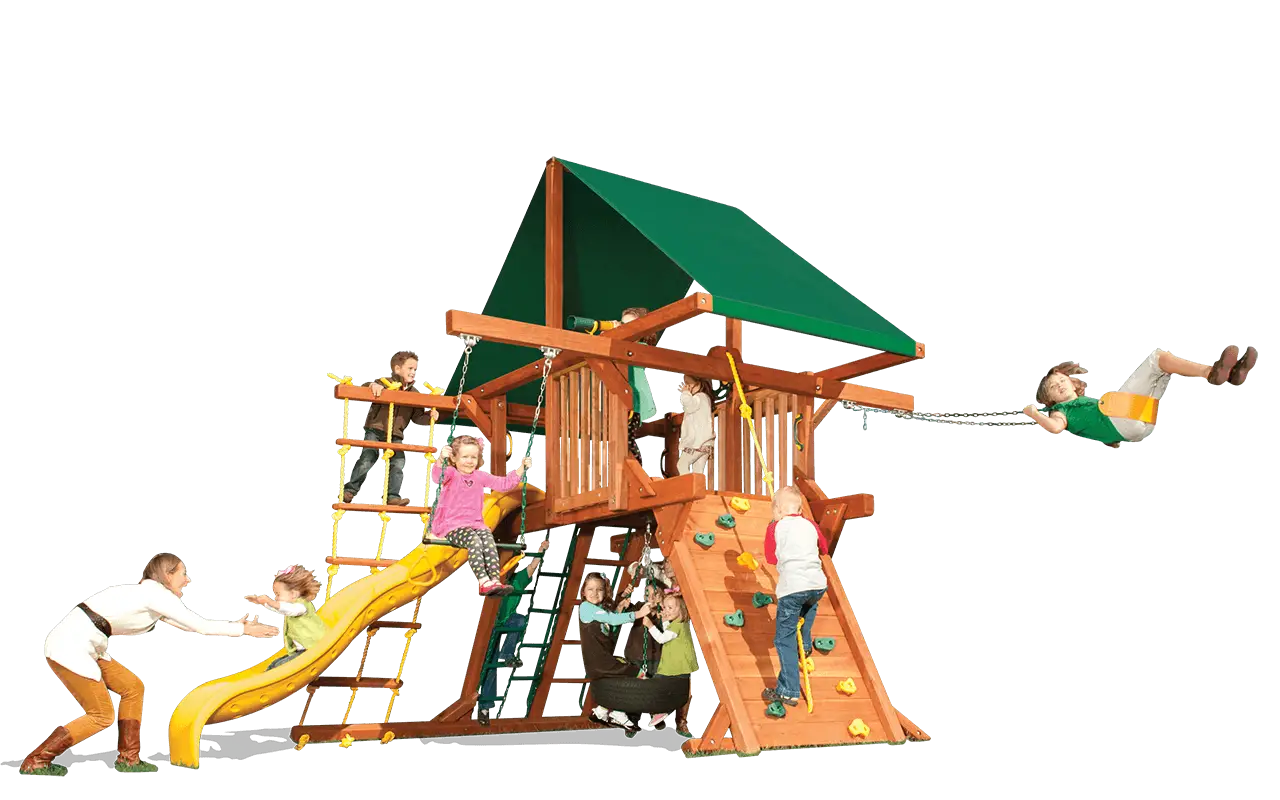 Children Enjoying a Colorful Playground