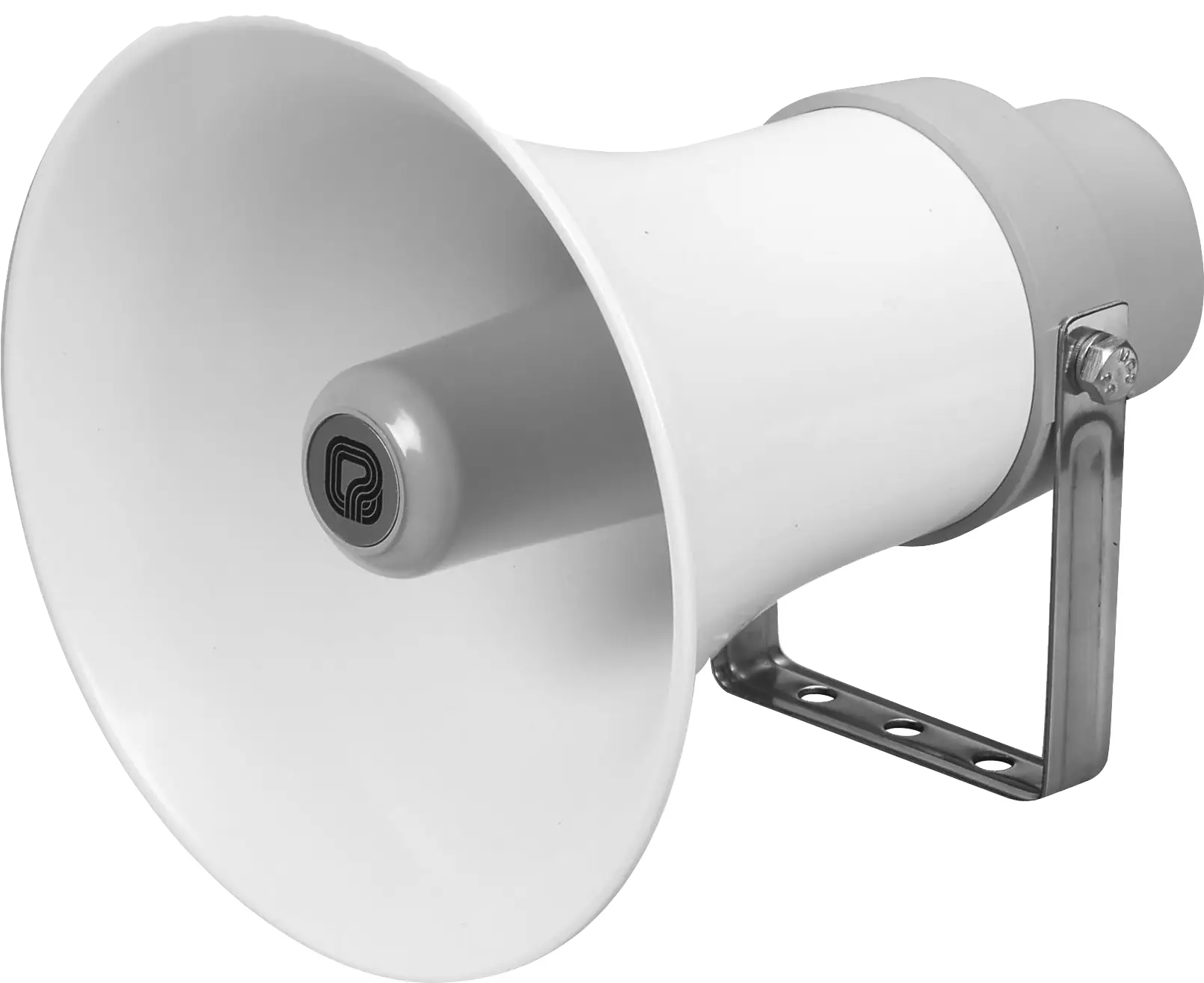 White Megaphone for Public Announcements