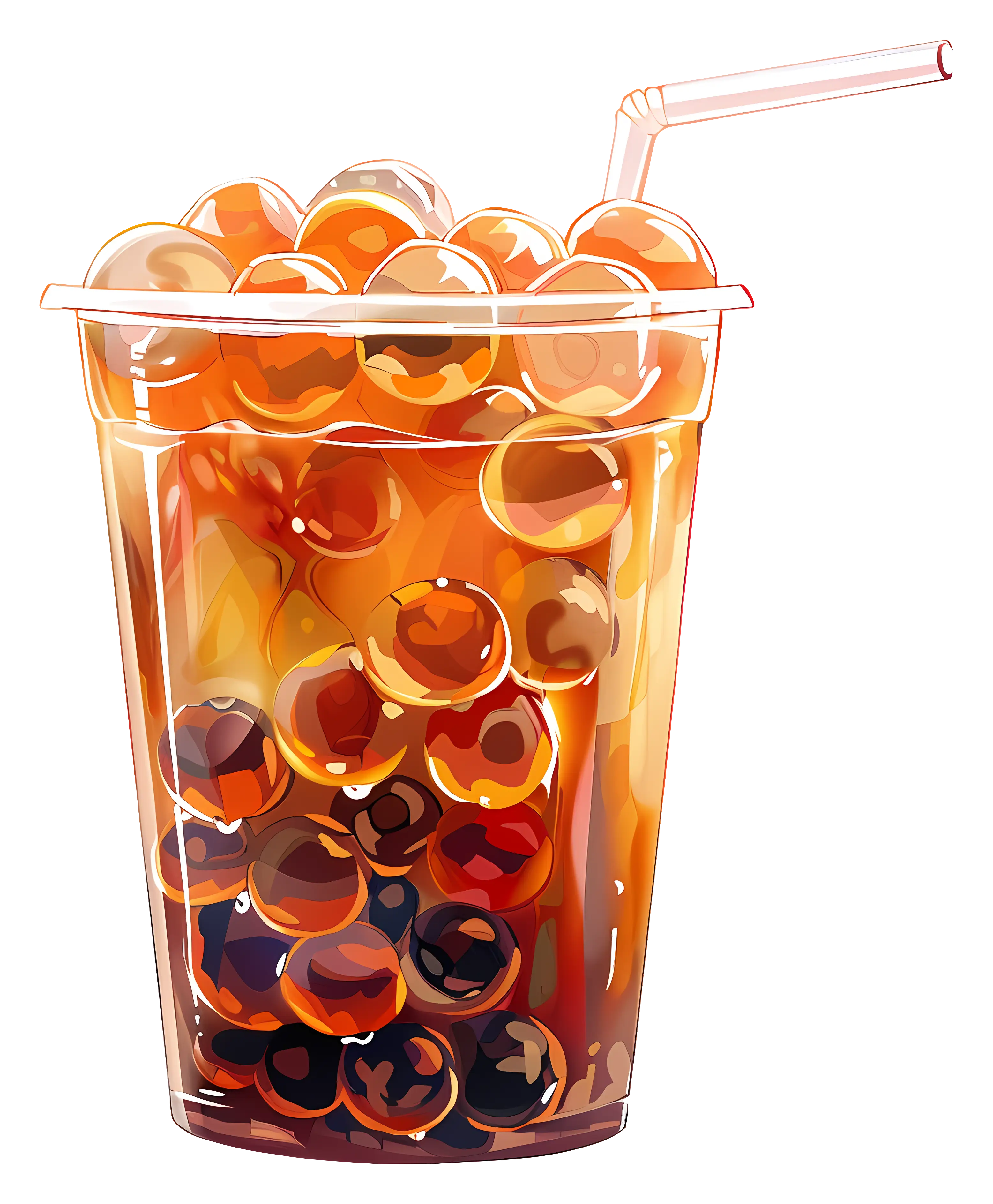 Delicious Bubble Tea with Boba