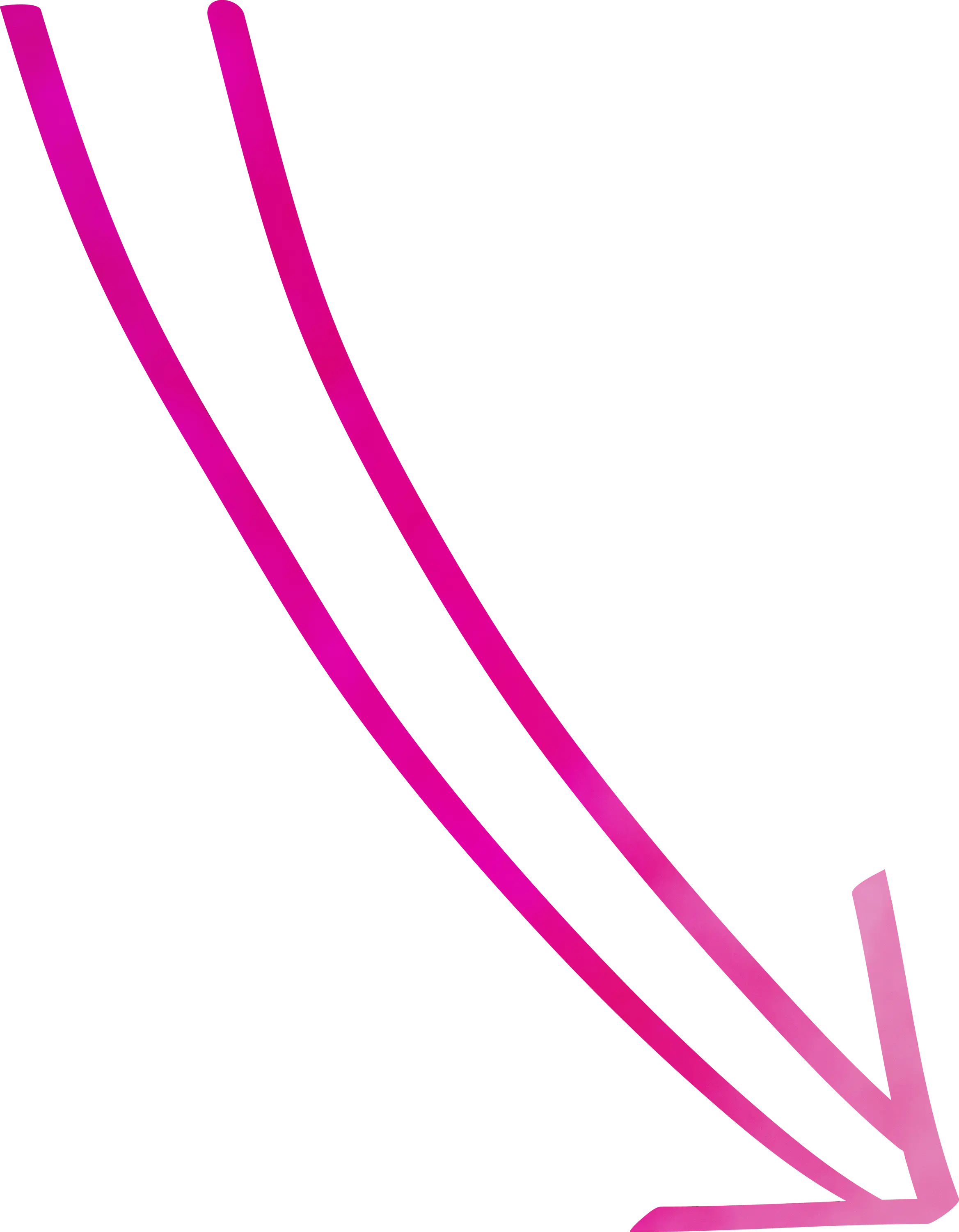 Curved Pink Arrow Graphic