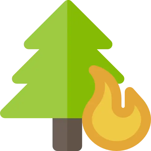 Tree on Fire Symbol