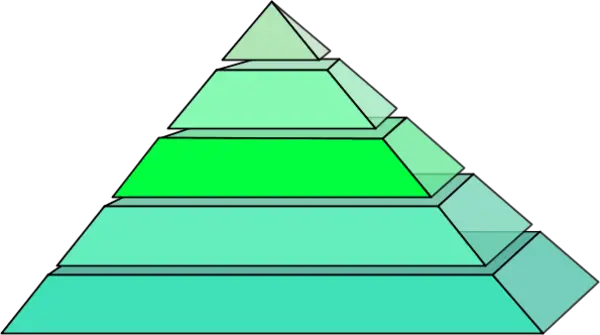 Green Geometric Pyramid