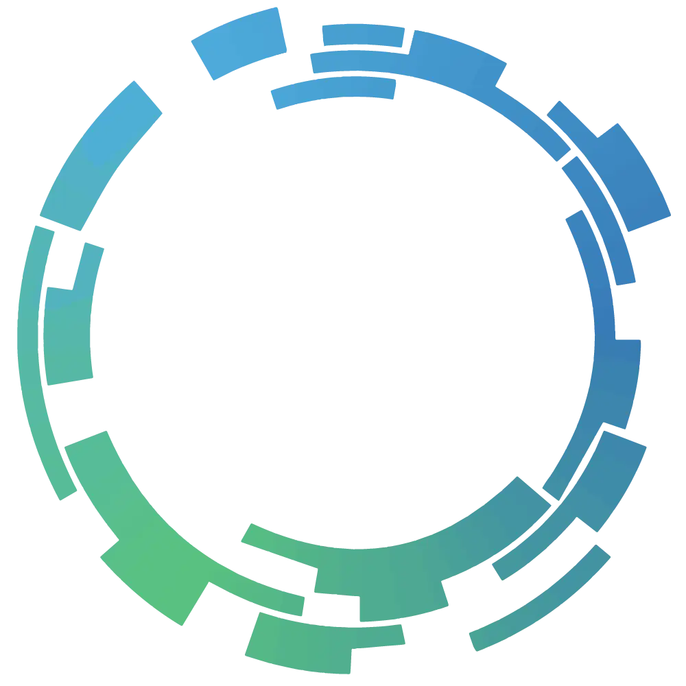 Abstract Blue Circular Design