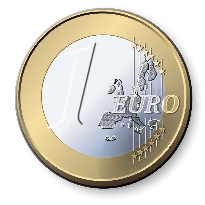 One Euro Coin Design Close-Up
