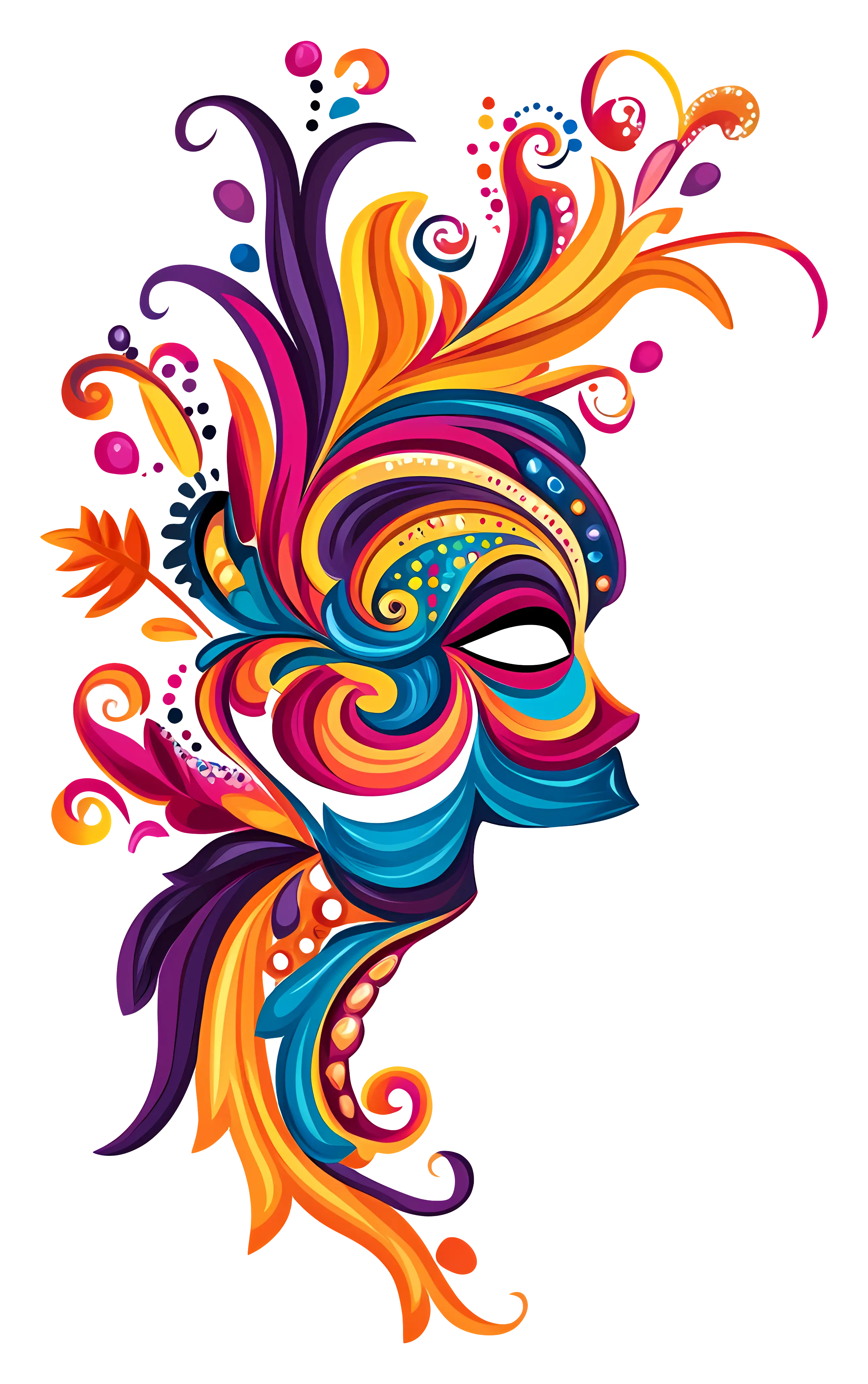 Vibrant Colorful Swirl Design