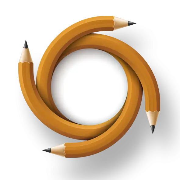 Circular Arrangement of Pencils for Drawing