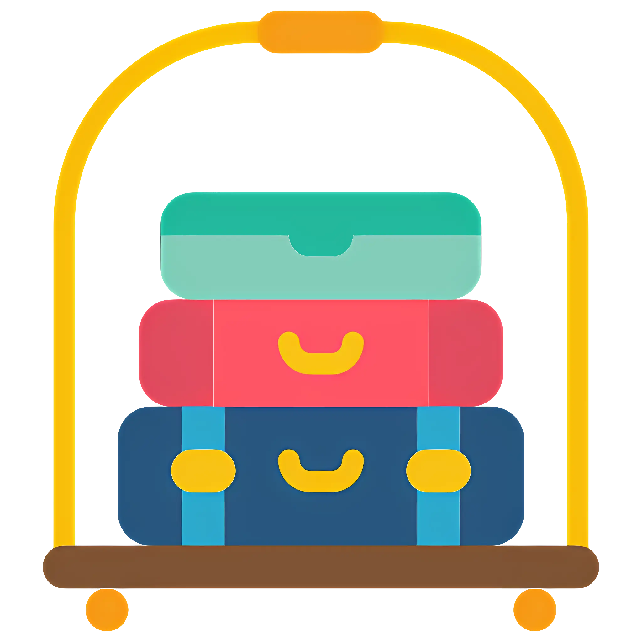Luggage on Hotel Cart