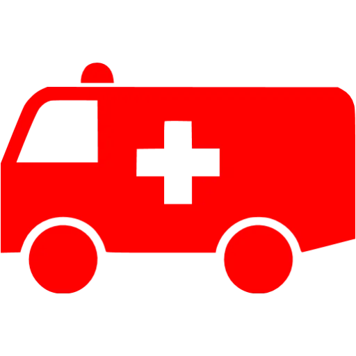 Red Emergency Ambulance Icon