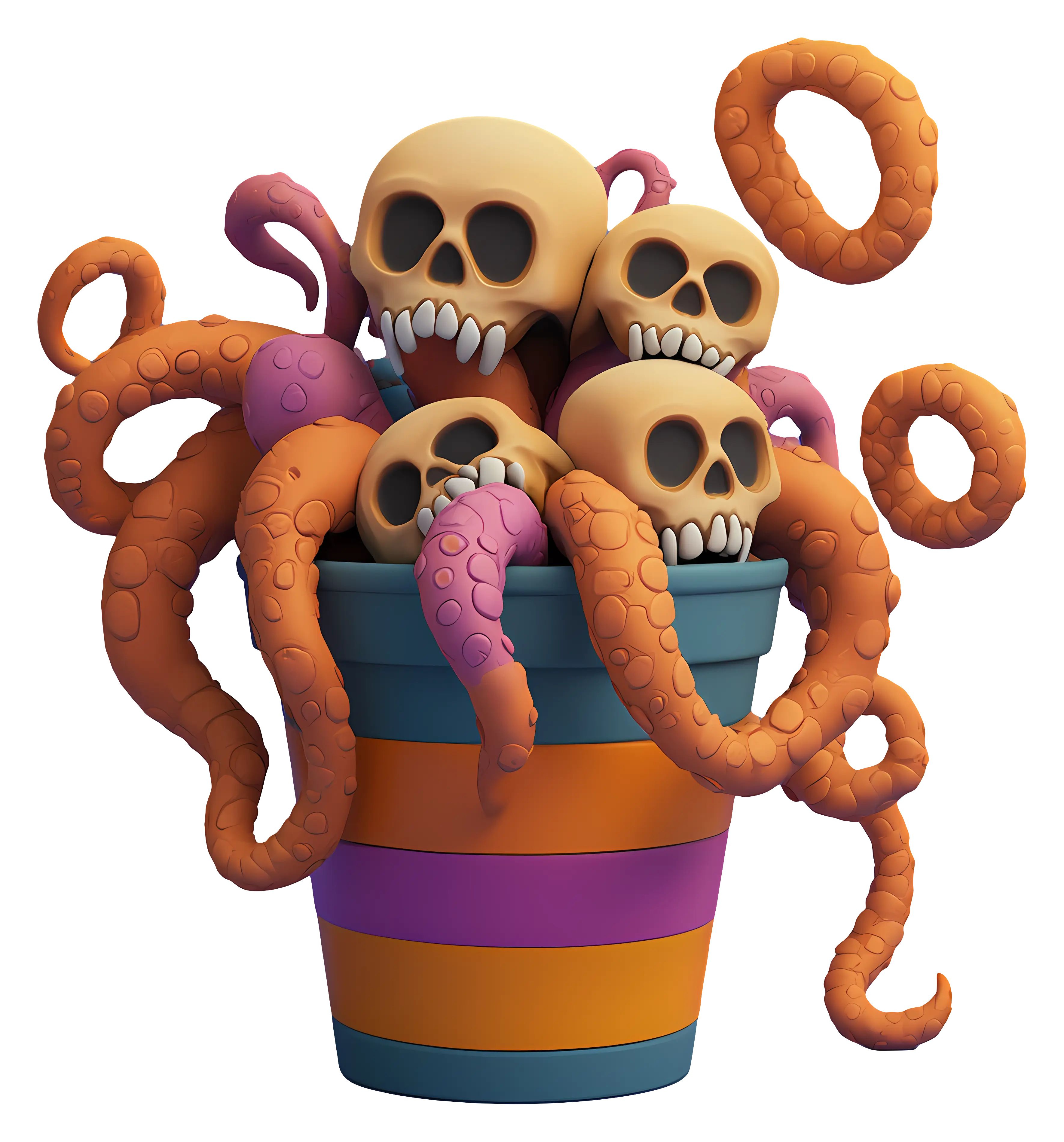 Skulls and Tentacles in a Pot