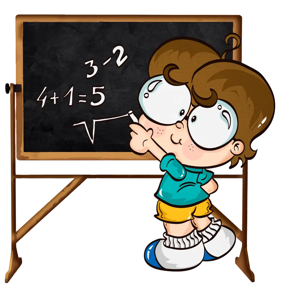 Student Solving Math on Blackboard