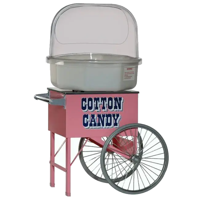 Pink Cotton Candy Machine with Transparent Cover