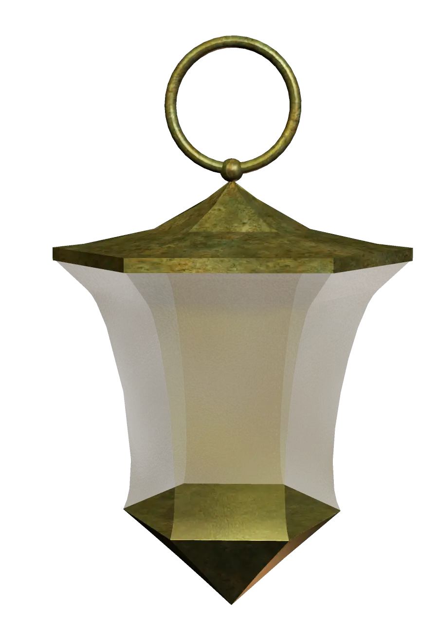 Antique Golden Lantern Illustration