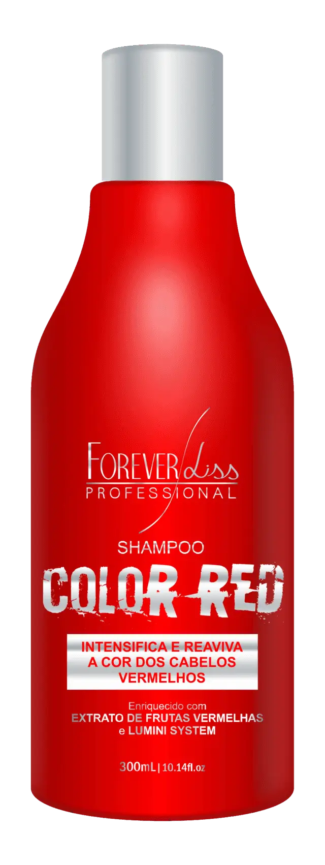 Red Shampoo Bottle for Color Protection