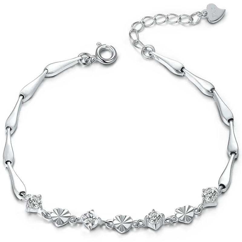 Silver Bracelet with Minimalist Design