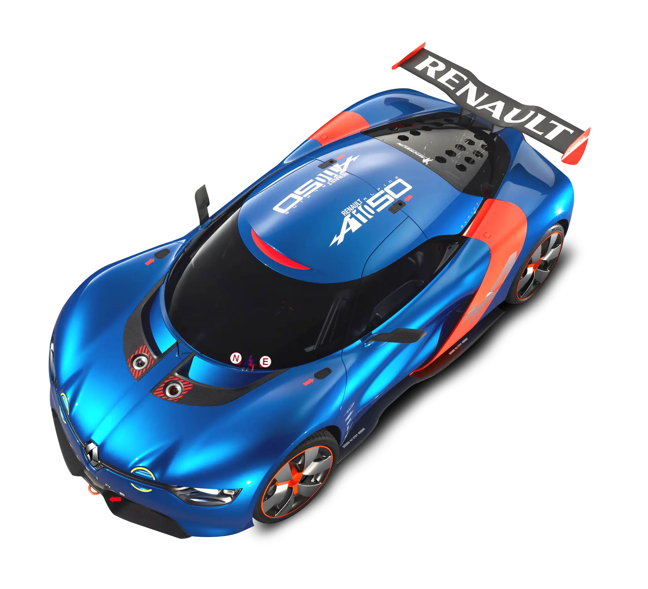 Blue Racing Car