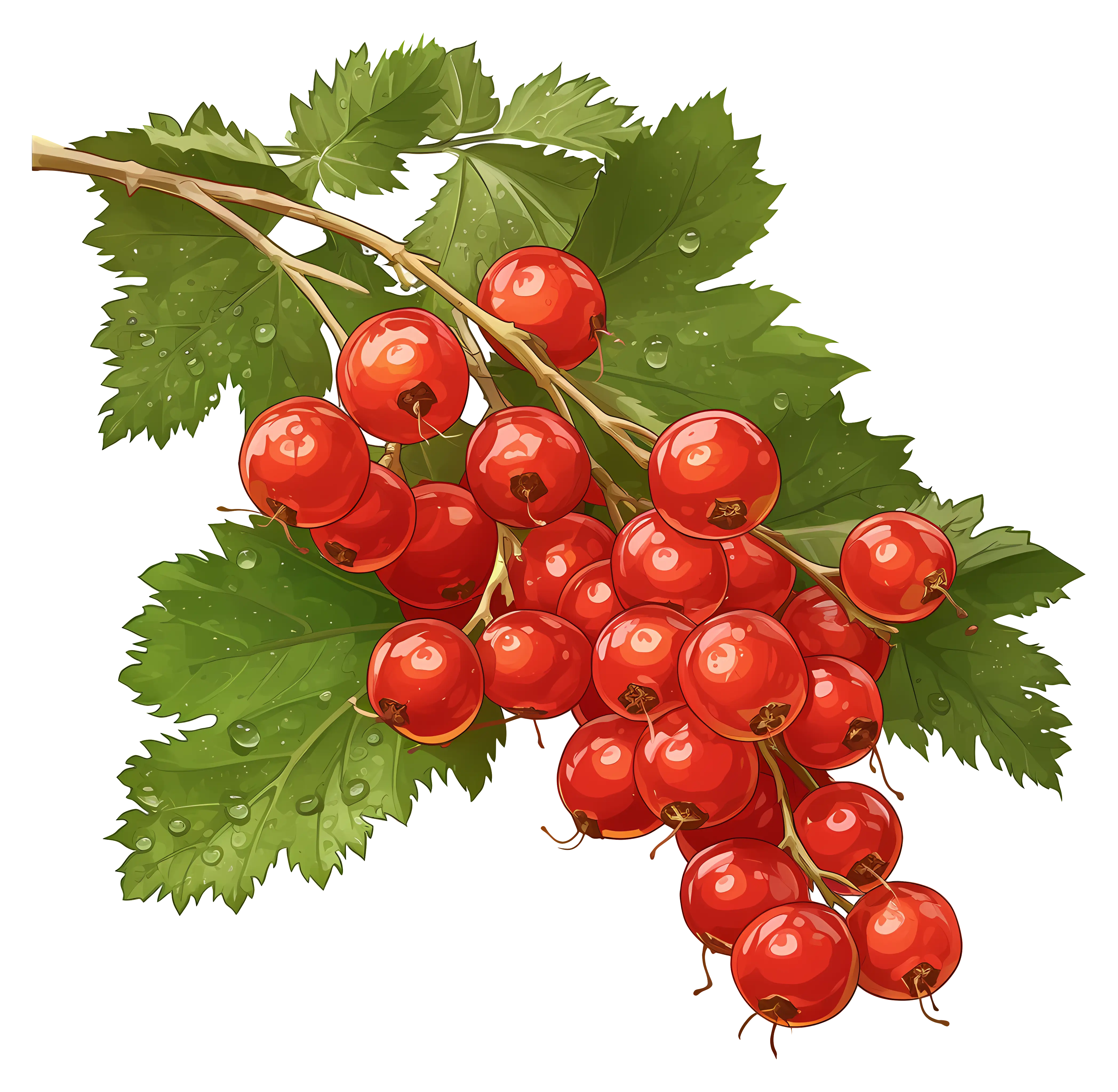 Red Currants Illustration