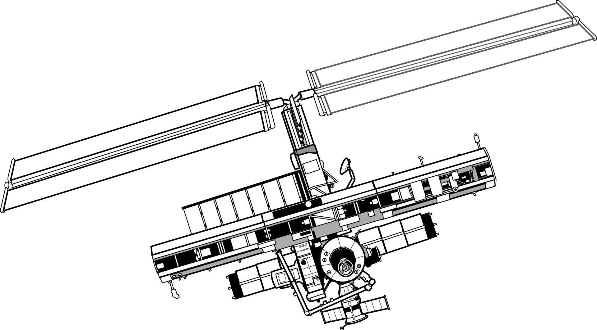 Detailed Space Station Diagram