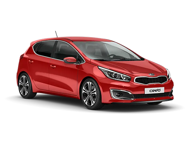 Red Hatchback Car