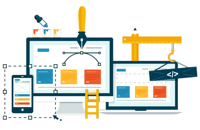 Web Development and UI/UX Design Concept