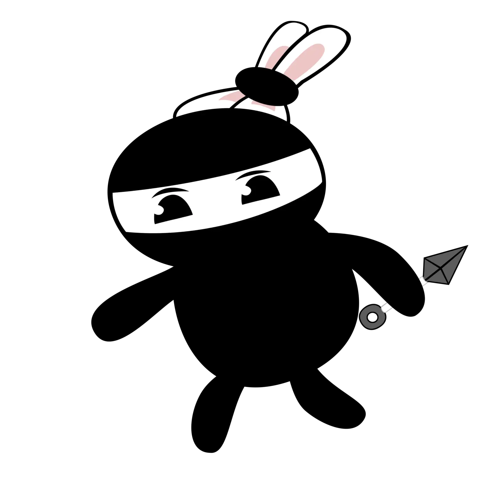 Cute Cartoon Ninja Character