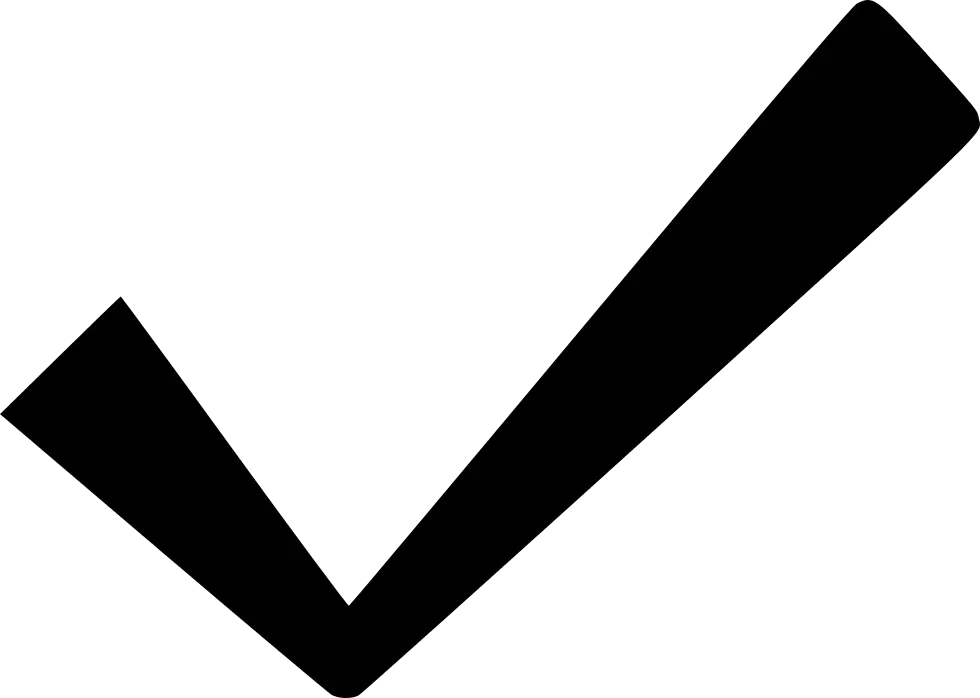 Black Checkmark Symbol Illustration