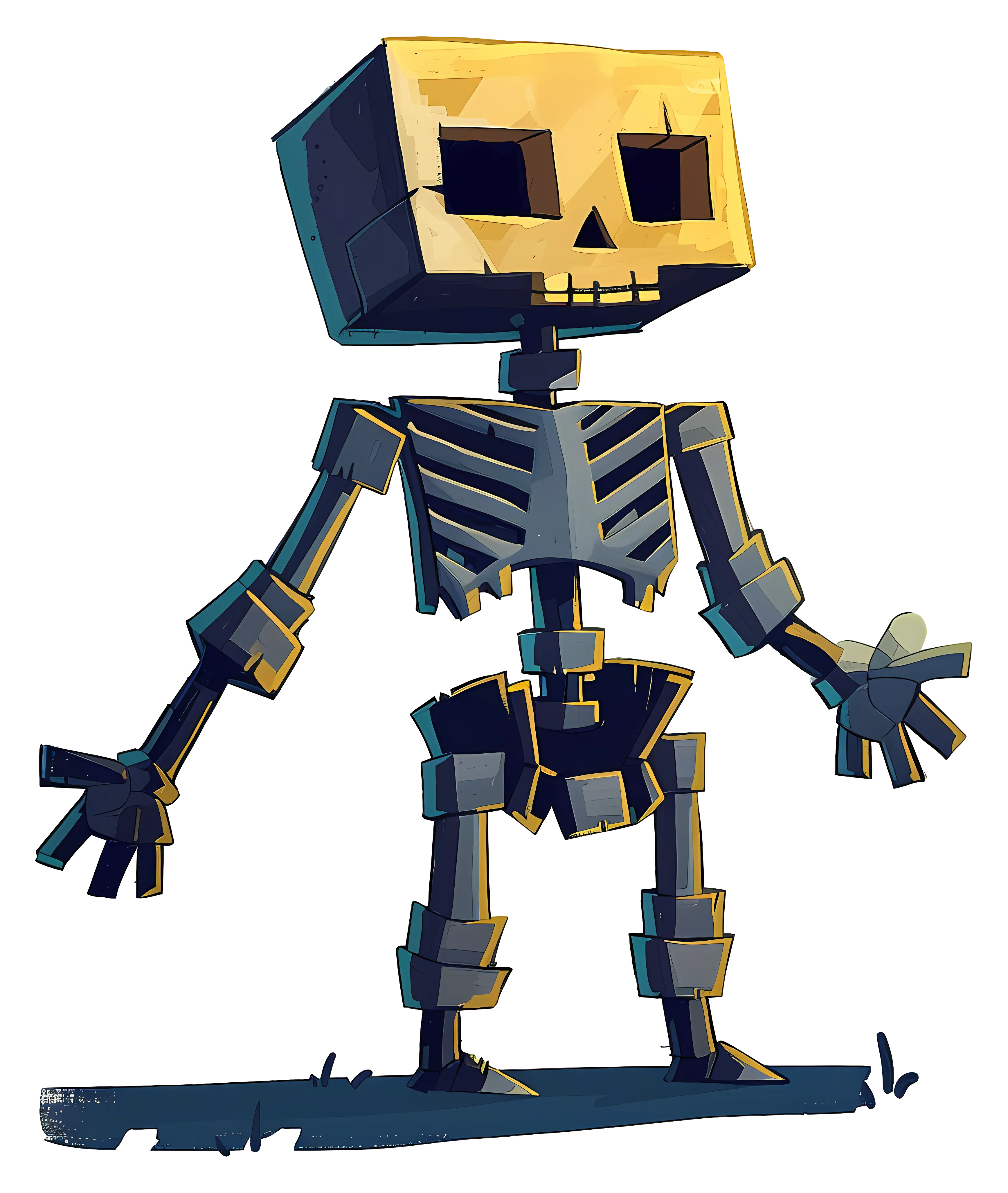 Cartoon Skeleton Character