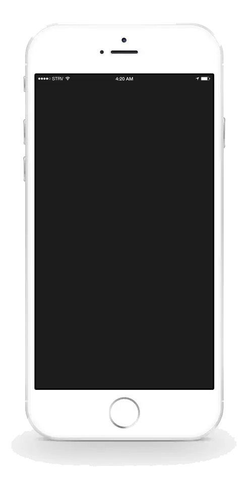 Smartphone with Blank Black Screen