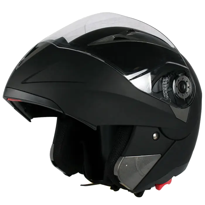 Black Motorcycle Helmet for Rider Safety