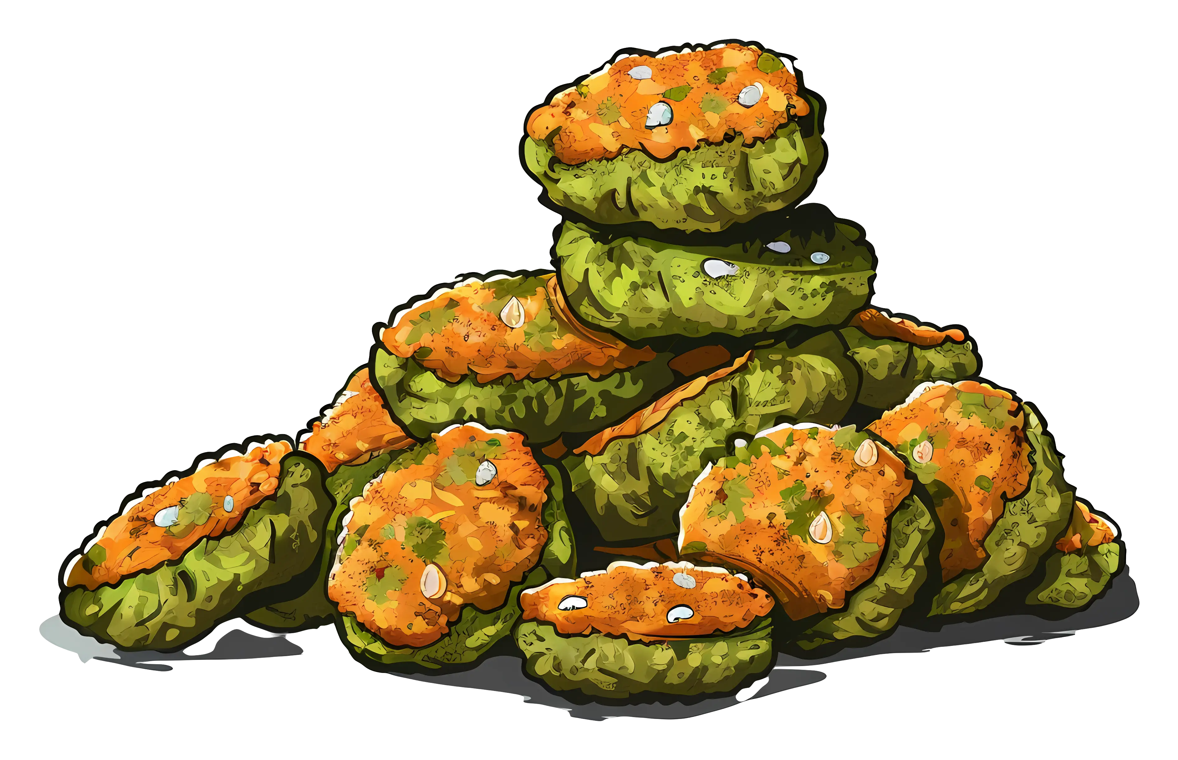 Pile of Green Cookies