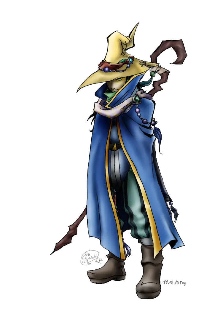 Fantasy Wizard with Staff