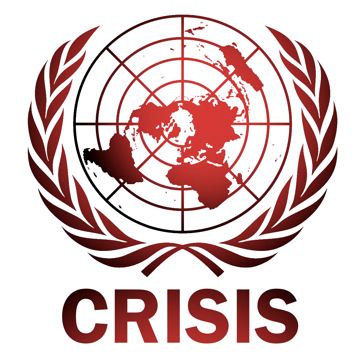 Crisis Logo with World Map