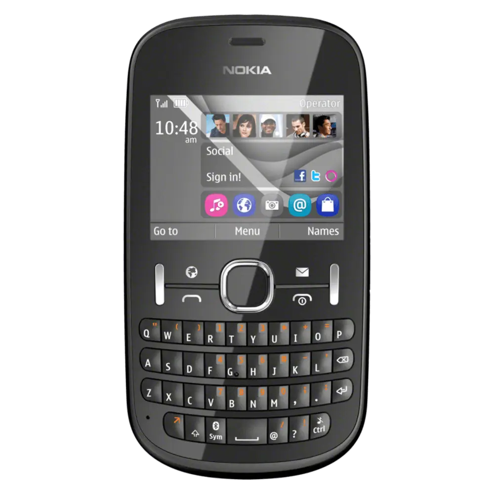 Black Nokia Phone with Keypad