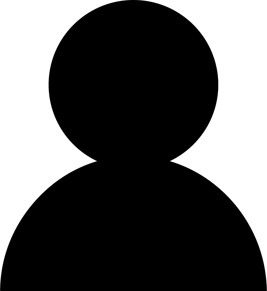 Black Rounded User Silhouette Icon