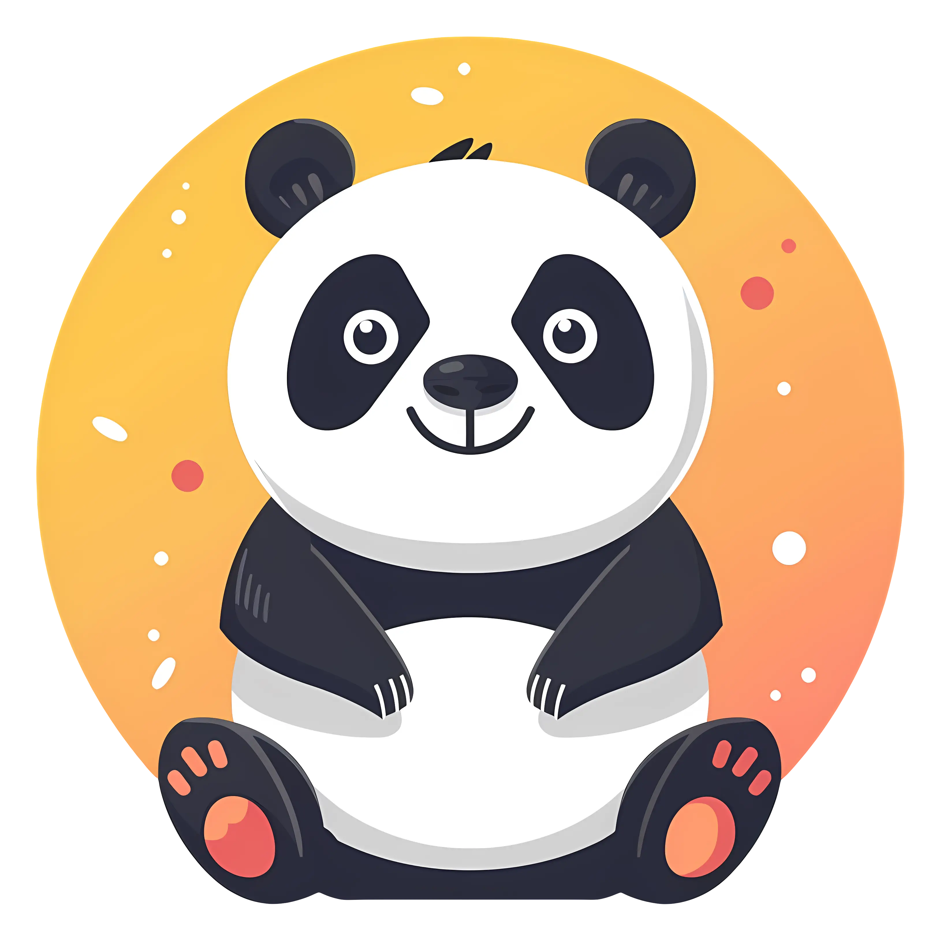 Adorable Cartoon Panda Illustration
