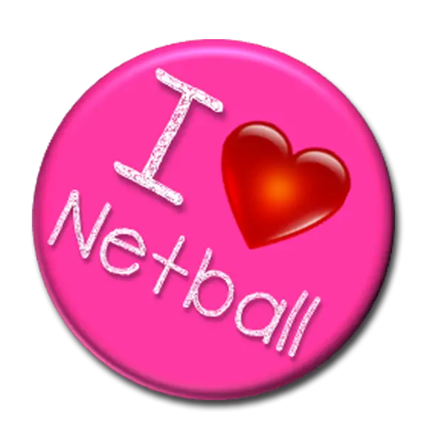 I Love Netball Badge