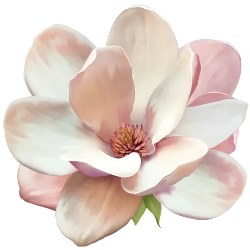 Beautiful Magnolia Flower Illustration