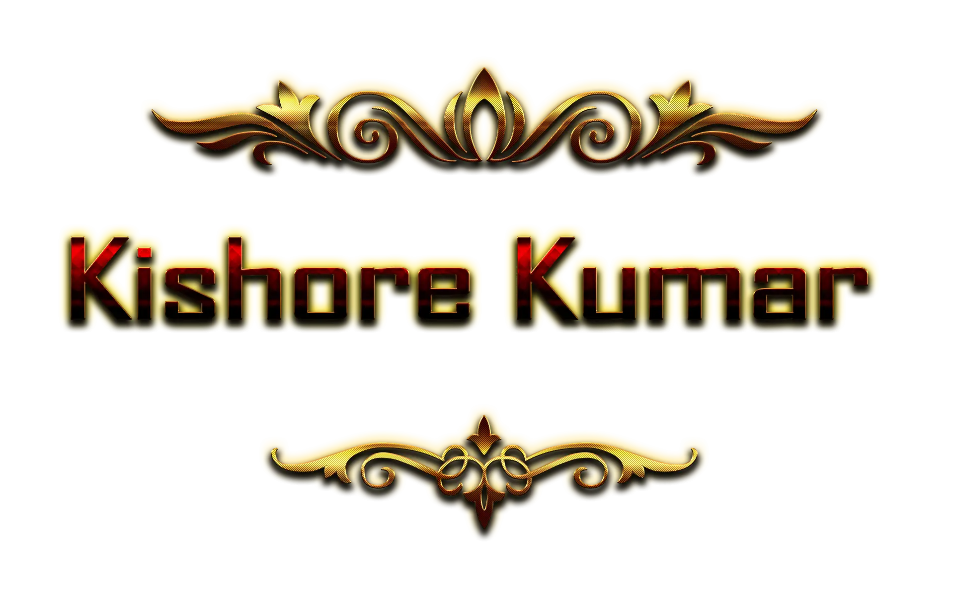 Kishore Kumar Decorative Name Design