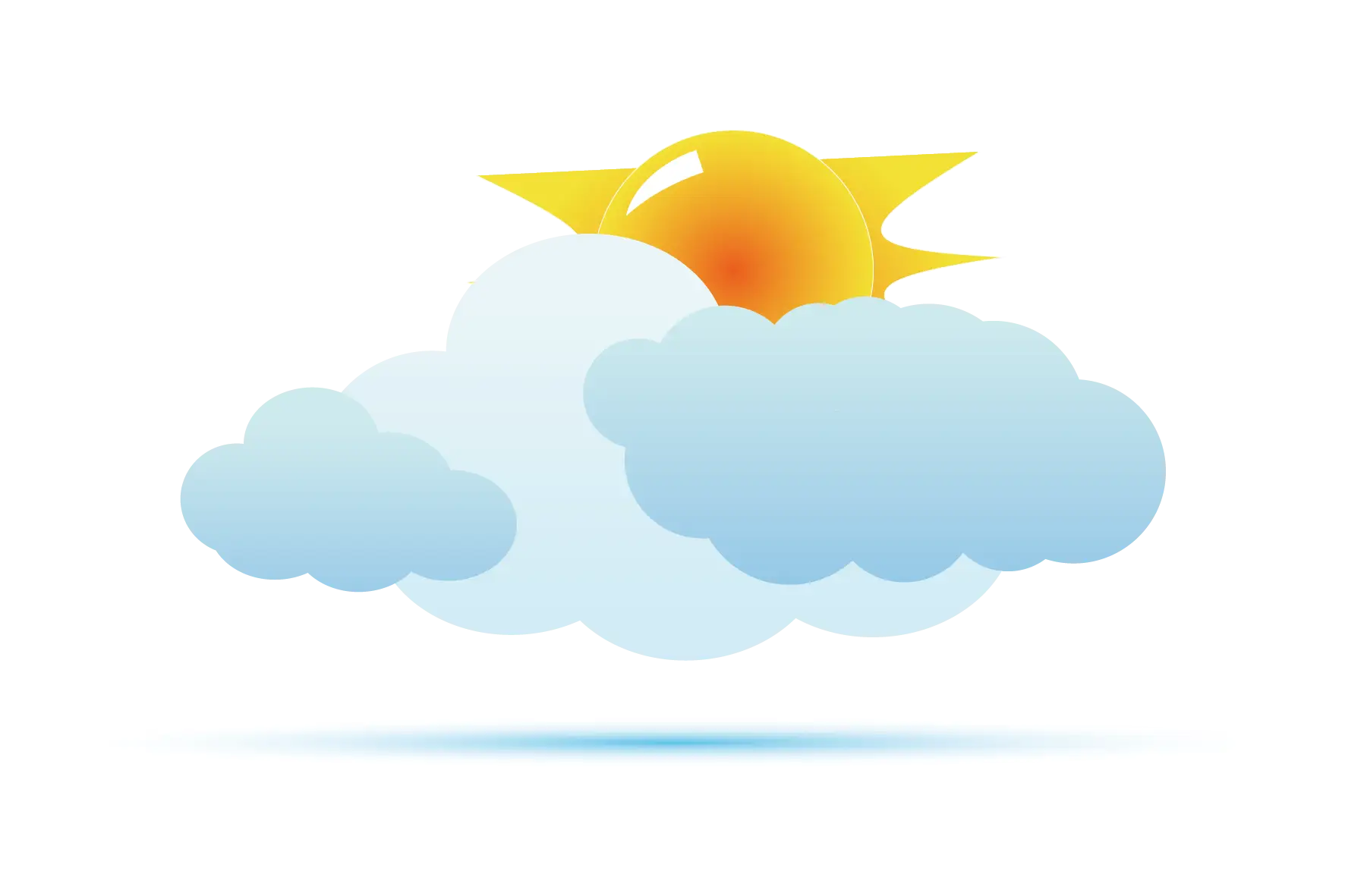 Sun and Clouds in the Sky
