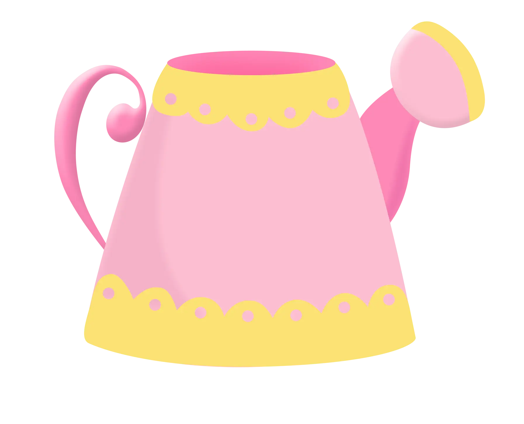 Pink Watering Can for Gardening