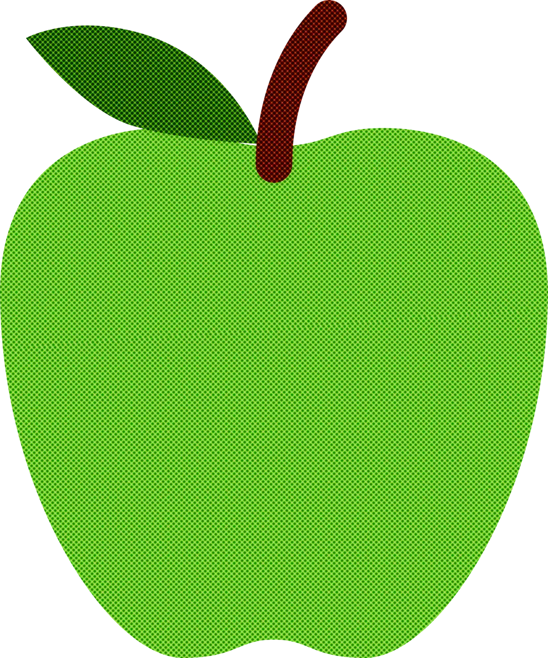 Simple Green Apple Illustration